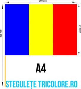 Stegulete hartie tricolore A4