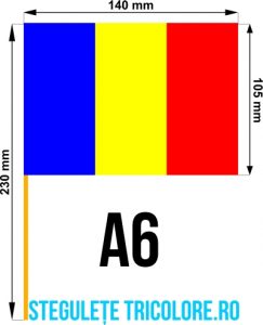 Stegulete hartie tricolore A6